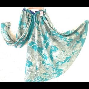 100% recycled silk skirt belly dancing pant hippie pant bohemian summer skirt